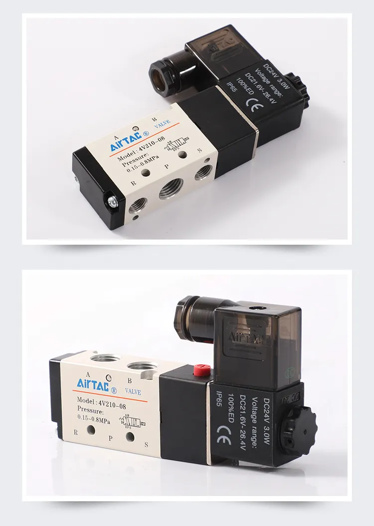 Original Airtac Pneumatic Solenoid Valve 4V210-08 4V310-10 4V110-06 4V410-15