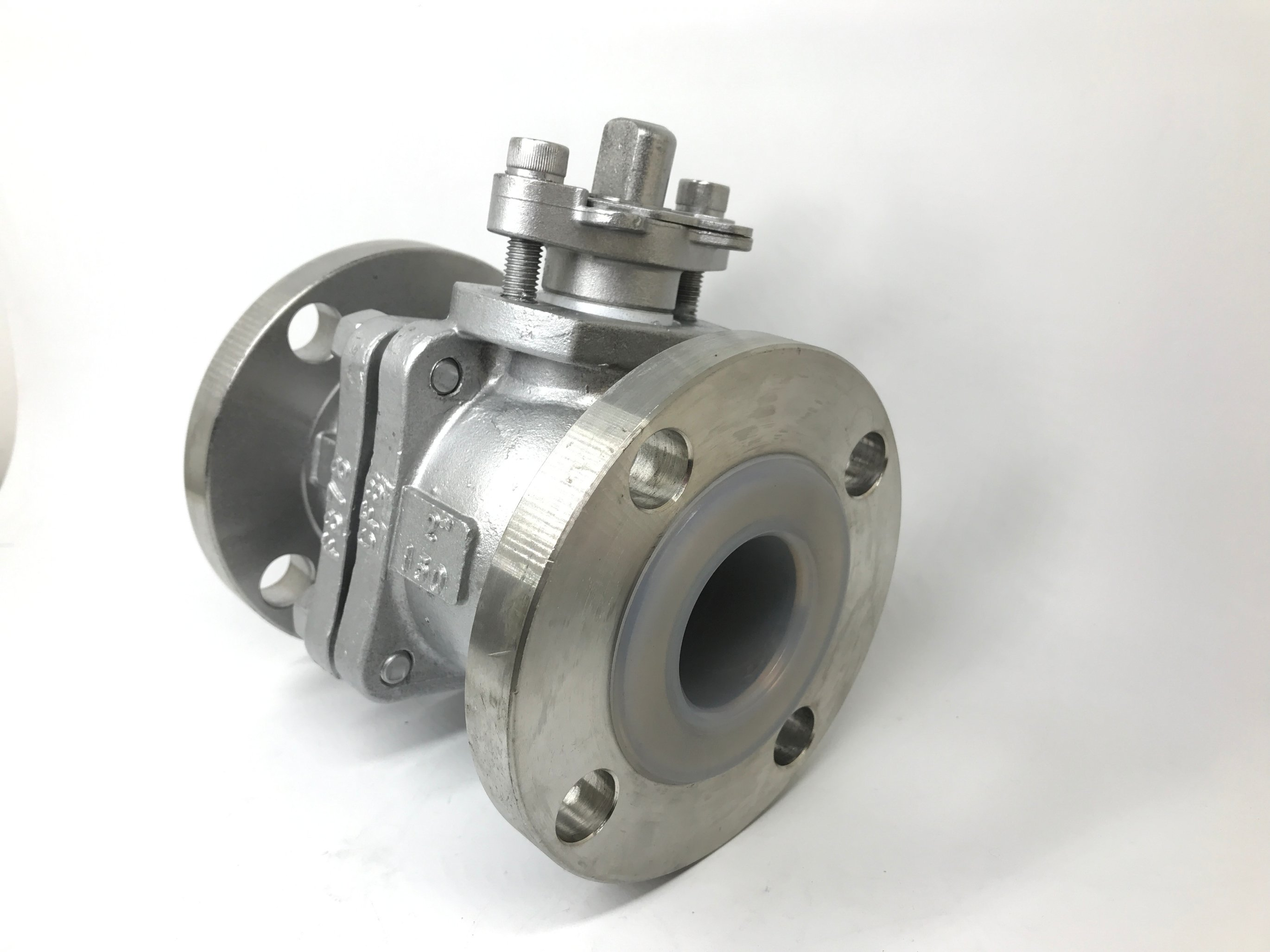 PFA Lined Flanged Ball Valve Stainless Steel
