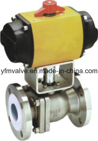 PFA Lined Stainless Steel Ball Valve