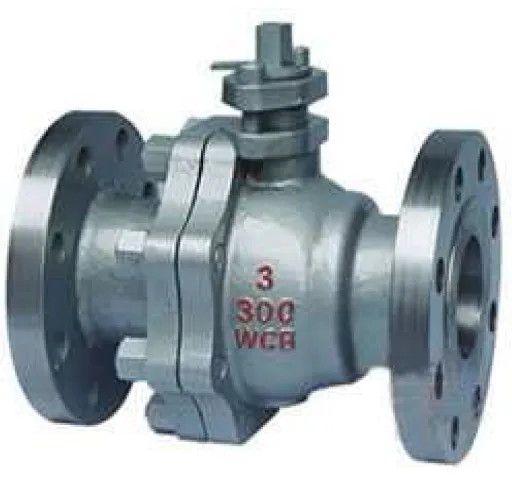 Pn10 Pn16 2-PC Cast Steel Ball Valve