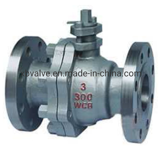 Pn10 Pn16 2-PC Cast Steel Ball Valve