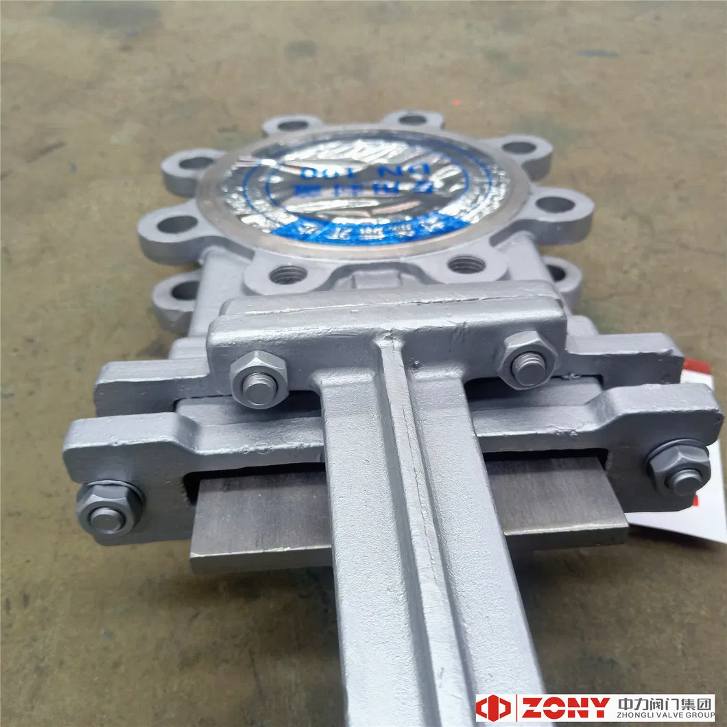 Pn10 Wafer Connection Type Slurry Valve Knife Gate Valve with CE / ISO Certificate