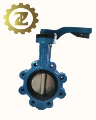 Pn16 Carbon Steel Di Viton Seated Lug Butterfly Valve