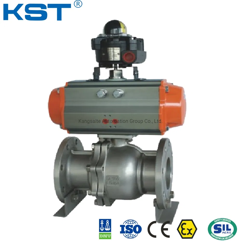 Pneumatic Actuated Flange Ball Valve with Asmi/DIN/JIS/GB Standard