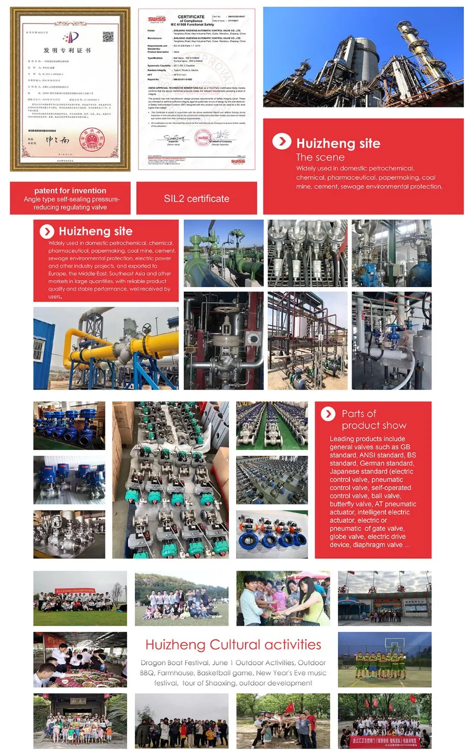 Pneumatic Piston Type Diverging Control Valve