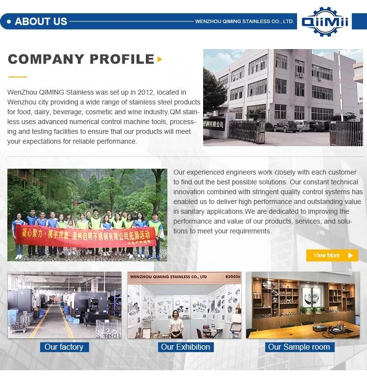 Sanitary Clamp Butterfly Valve with Seal Silicon/EPDM/Frm Gasket