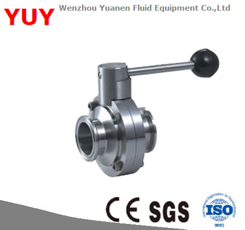 Sanitary Manual/Pneumatic Clamped Butterfly Vlave