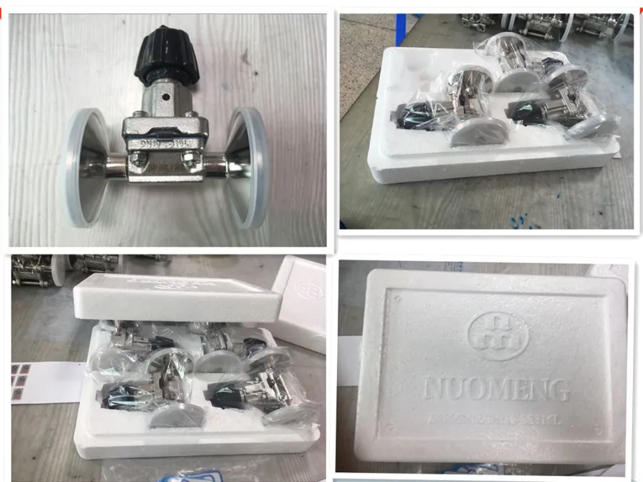 Sanitary Stainless Steel Mini Manual Clamped Diaphragm Valve (DIN-No. RG1204)