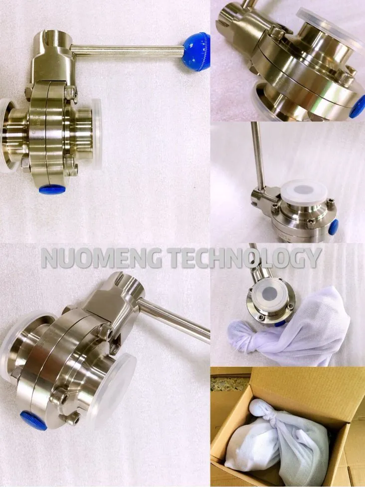 Sanitary Stainless Steel SS304/SS316L Manual & Pneumatic Buttterfly Valve&Pipe Fitting