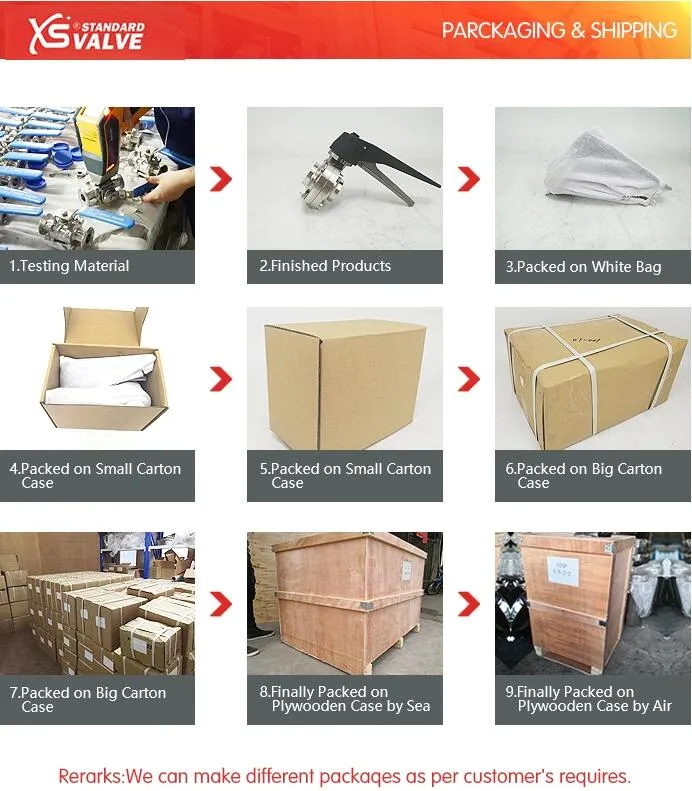 Sanitary Stainless Steel Three-Piece Pneumatic Actuator Welding Butterfly Valve