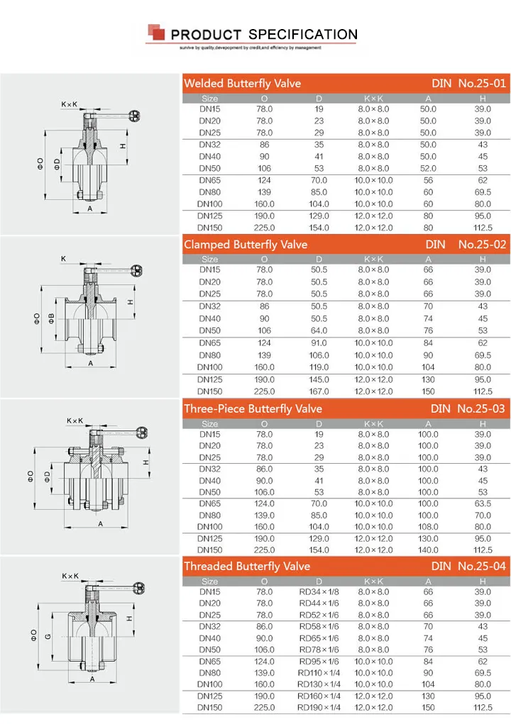 Satinless Steel Pneumatic Welding Butterfly Valves with Silicone Gaskes