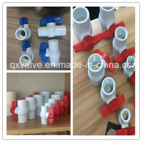 Sch40 PVC Compact Ball Valve Long Handle 63mm Plastic Valve for Water Supply