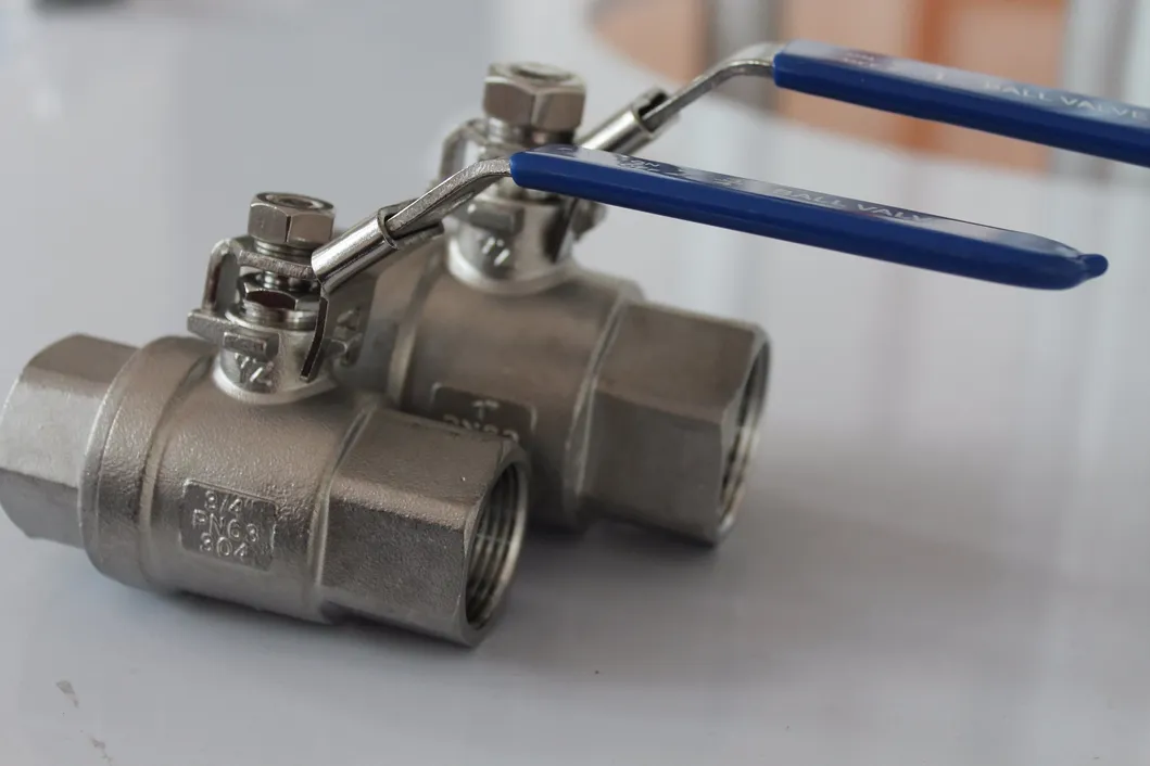 SS304 / SS316 DIN M3 2PC Threaded Inox Bola Valvulas