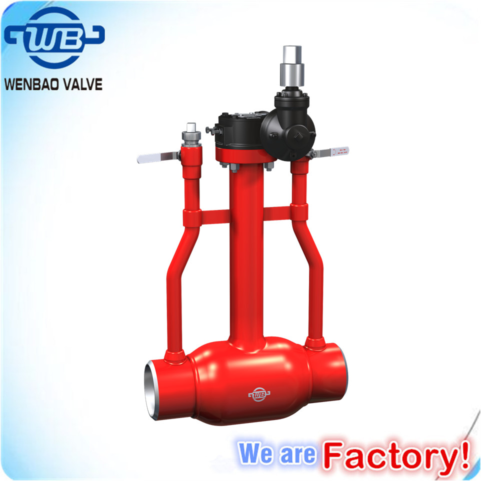St37.0 Underground Fully Welded Ball Valve with Trunnion Mounting Pad
