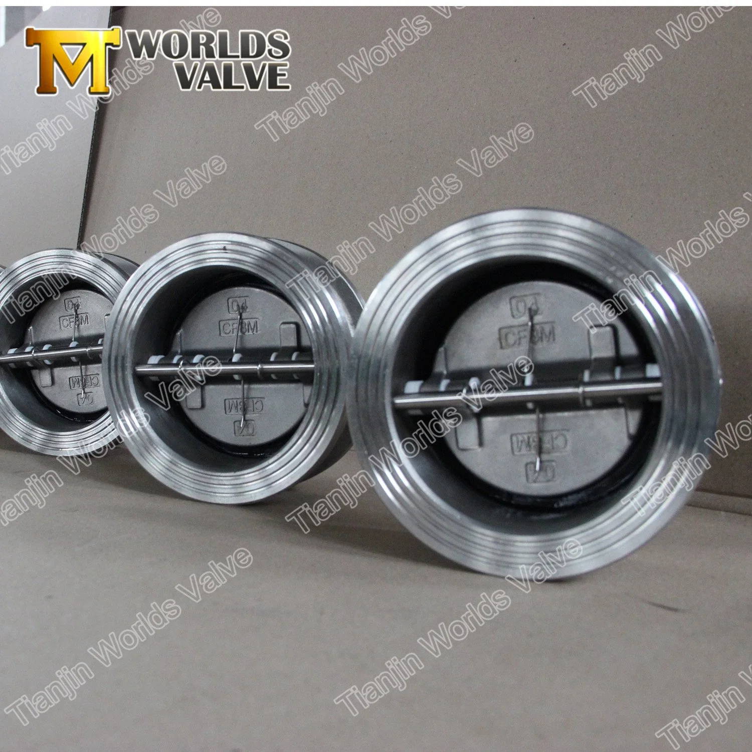 Stainless Steel CF8/CF8m Cast Ductile Iron Wafer Type Duplex Butterfly Double Door Disc Dual Plate/Flap/ Swing Check Valve Pn10/Pn16 or 10K/16K Class150 150lb