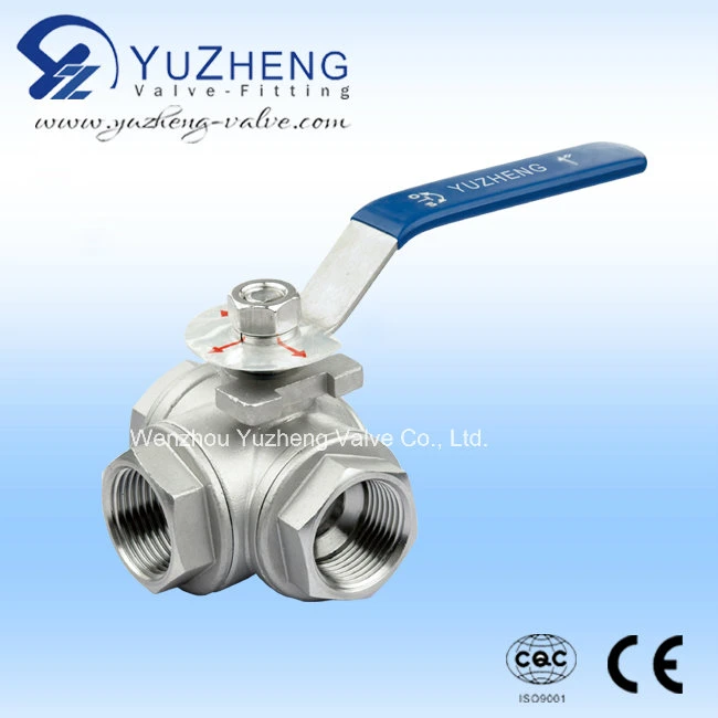 Stainless Steel High Pressure Three Way Flange Floating Ball Valve for Water Oil Gas