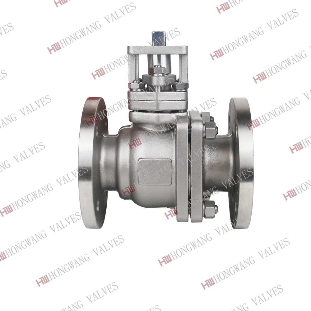 Stainless Steel Industrial German Standard Manual 2PC Flange Teflon Lined Ball Valve for Water Industry ( HW -PBV 2001)