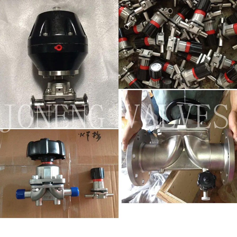 Stainless Steel Pneumatic Food Grade Clamp Type Diaphragm Valve (JN-DV1002)