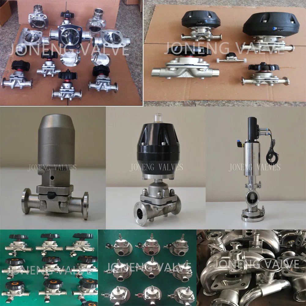 Stainless Steel Sanitary Manual Type Clamped Diaphragm Valve (JN-DV1002)