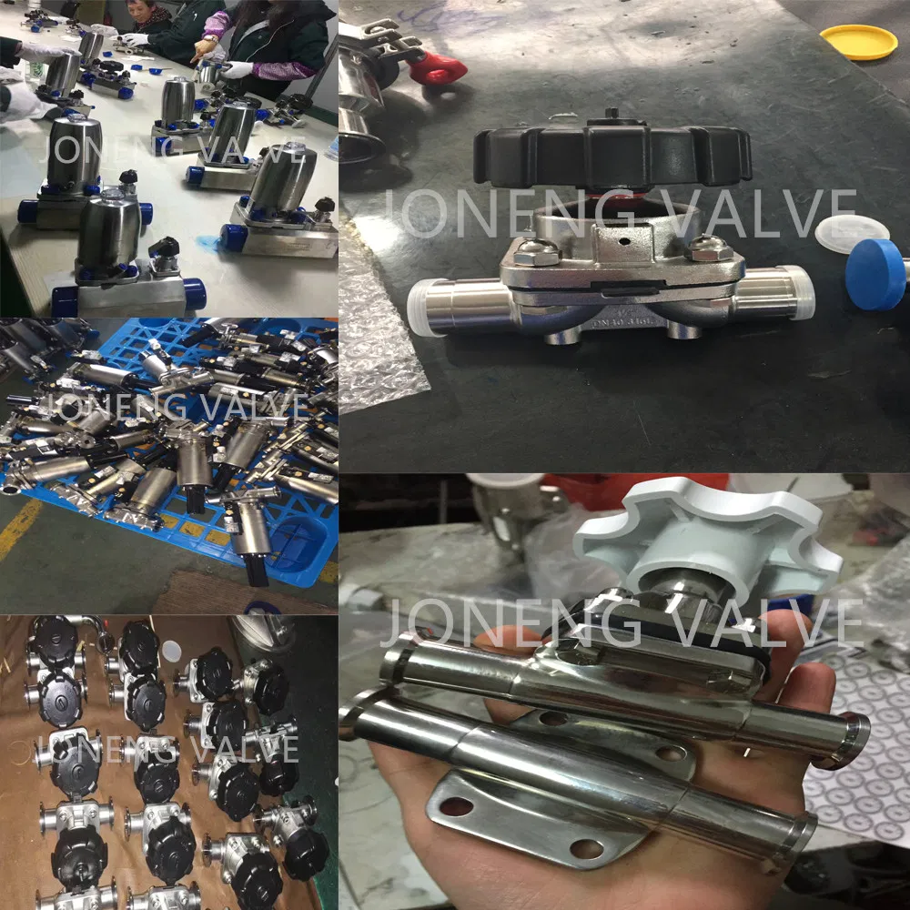 Stainless Steel Sanitary Manual Type Clamped Diaphragm Valve (JN-DV1002)
