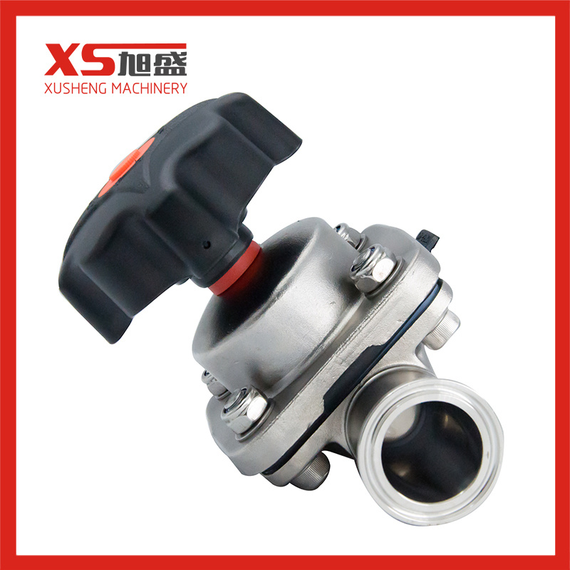 Stainless Steel SS304/SS316L Manual Clamped Diaphragm Valve