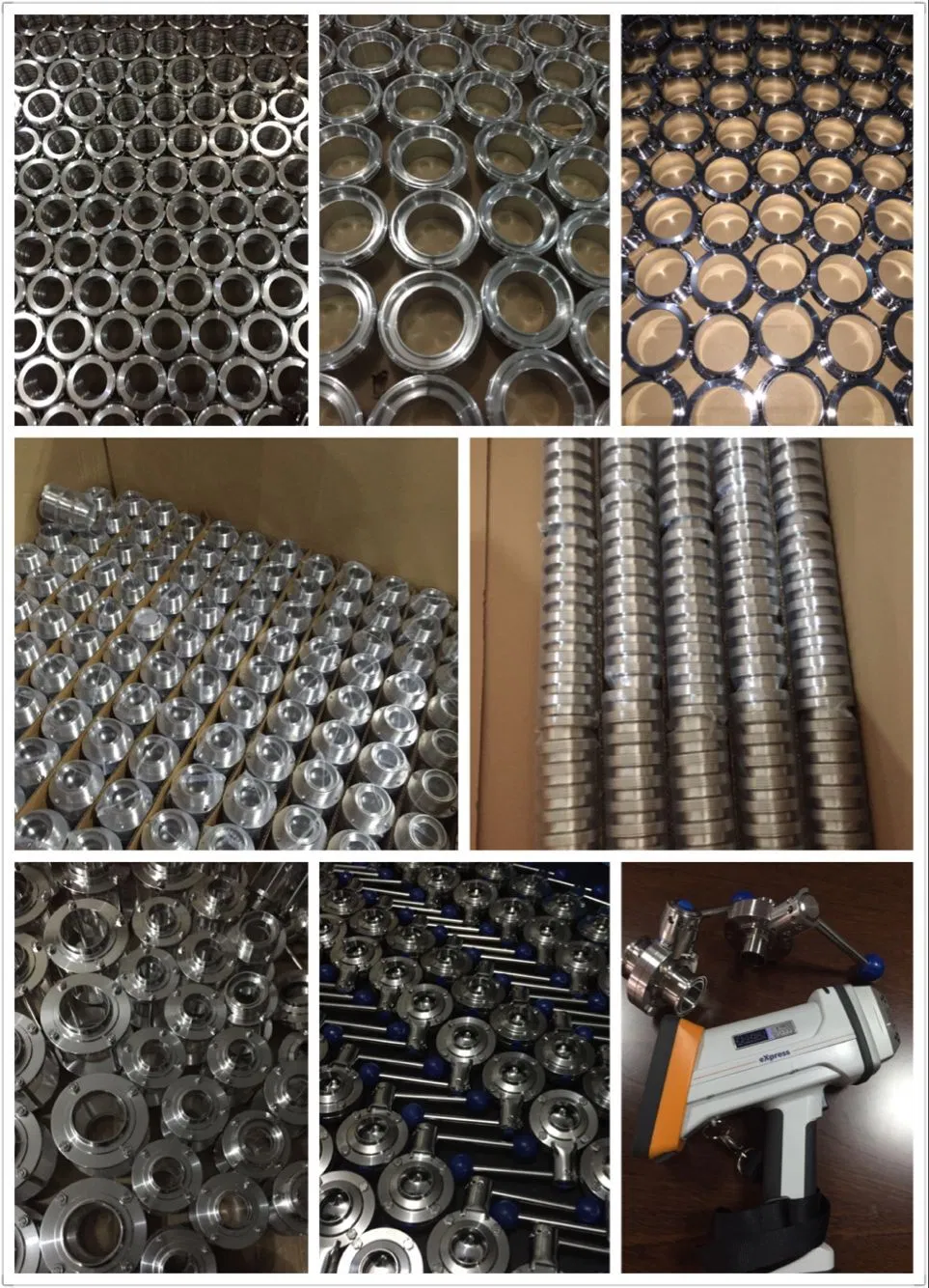 Stainless Steel SS304 SS316L Sanitary Hygienic Butterfly Valve with Pull Handle