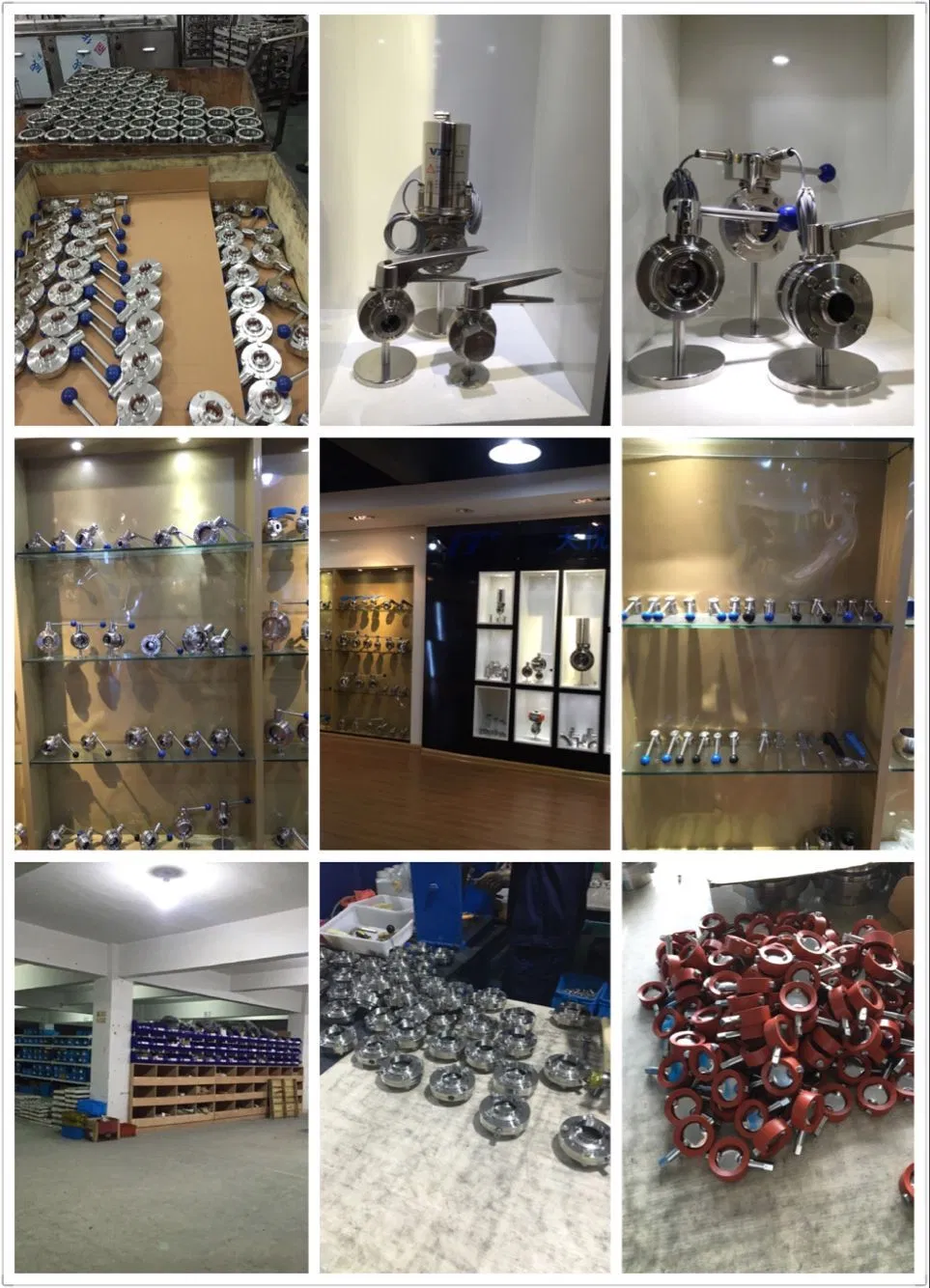 Stainless Steel SS304 SS316L Sanitary Hygienic Butterfly Valve with Pull Handle