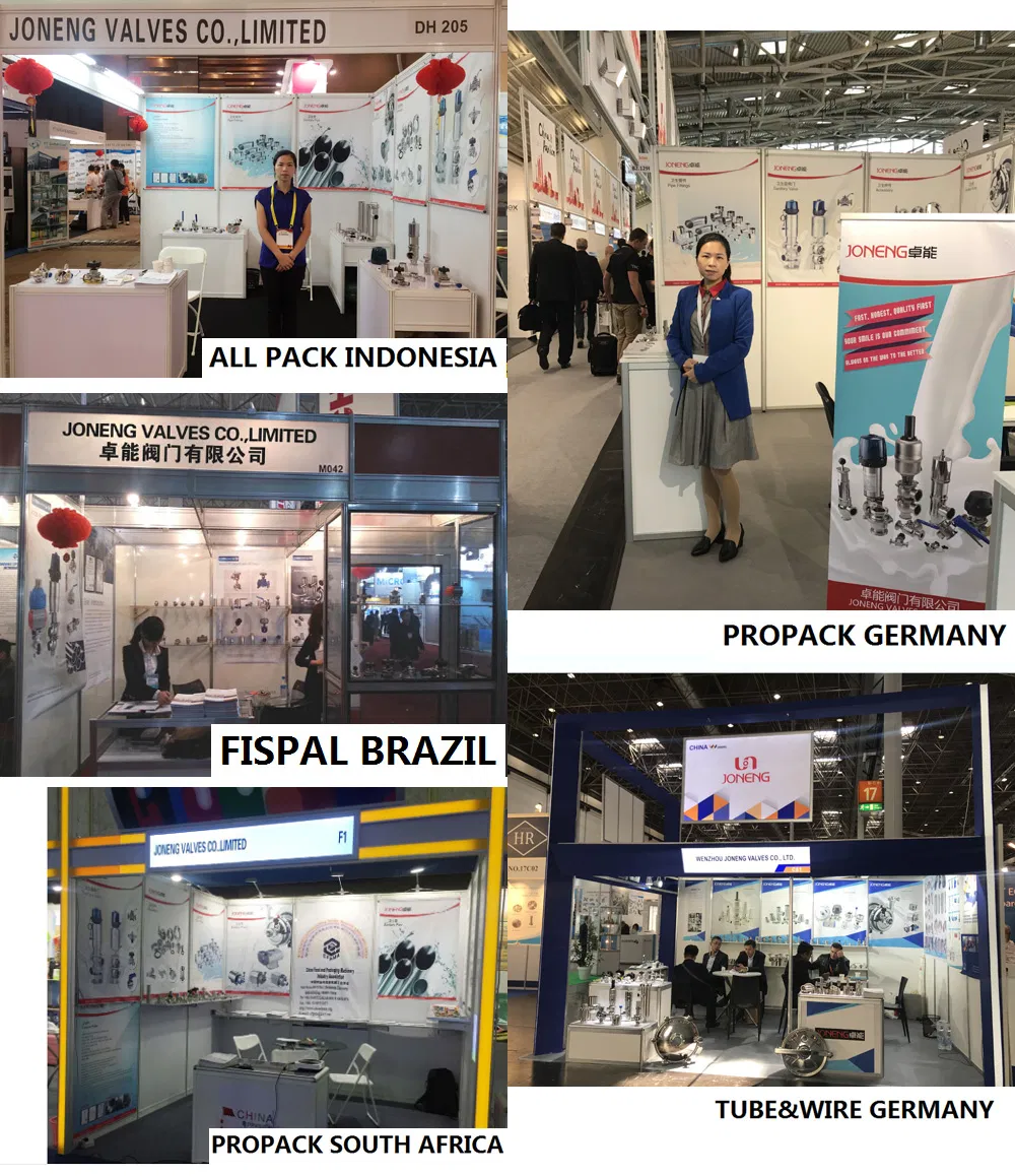 Stainless Steel Two Way Food Processing Diaphragm Valve (JN-DV1013)