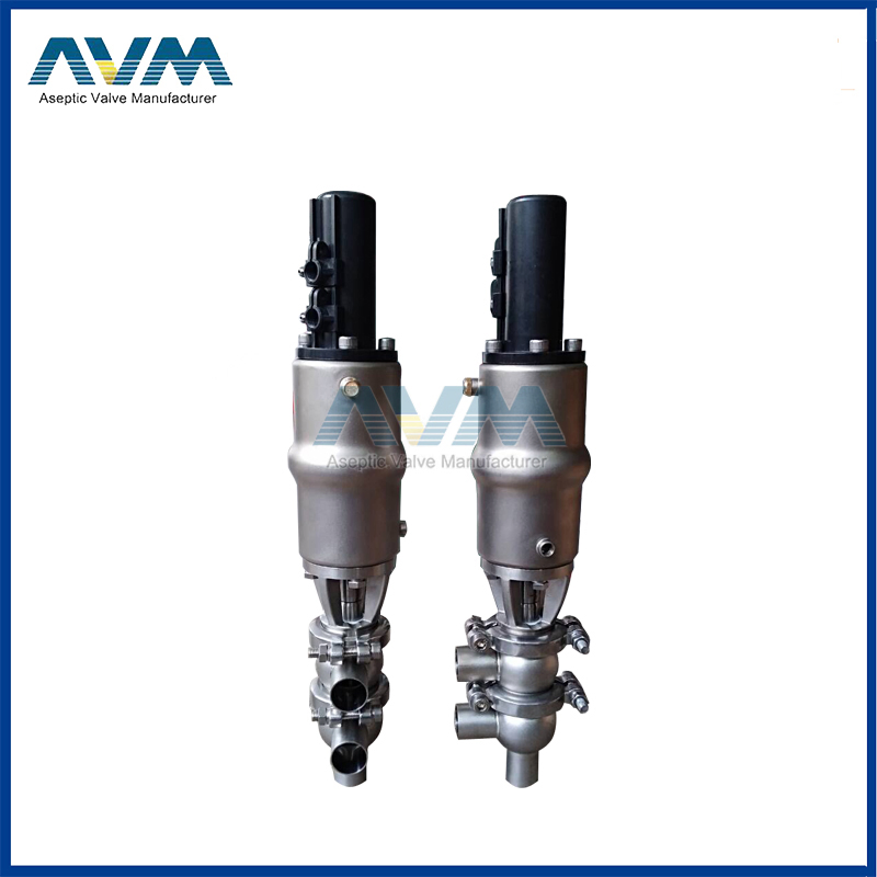 SUS316L Stainless Steel Pneumatic Diversion Valve