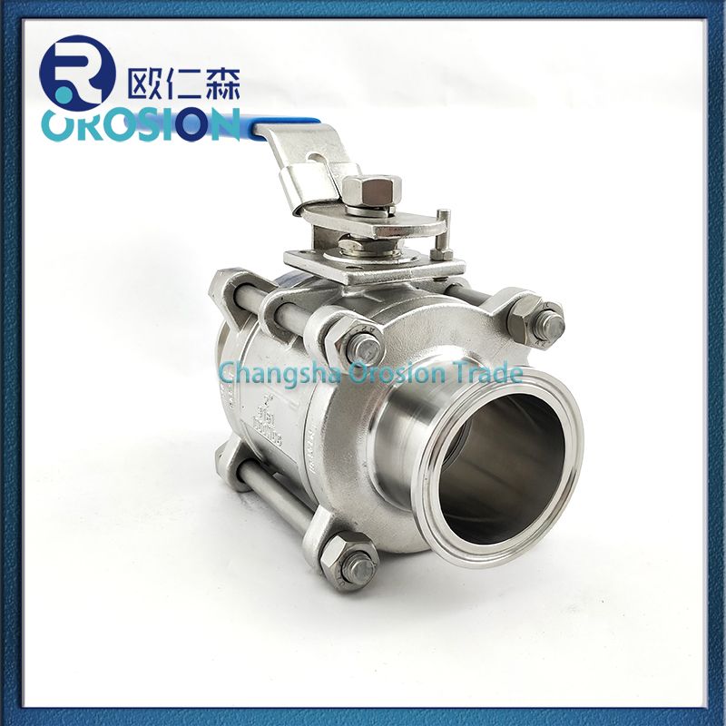 Tc 3 Piece Ball Valve Stainless Steel