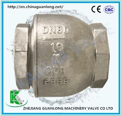 Thread Screw End Lift Type Non Return Check Valve (H11)