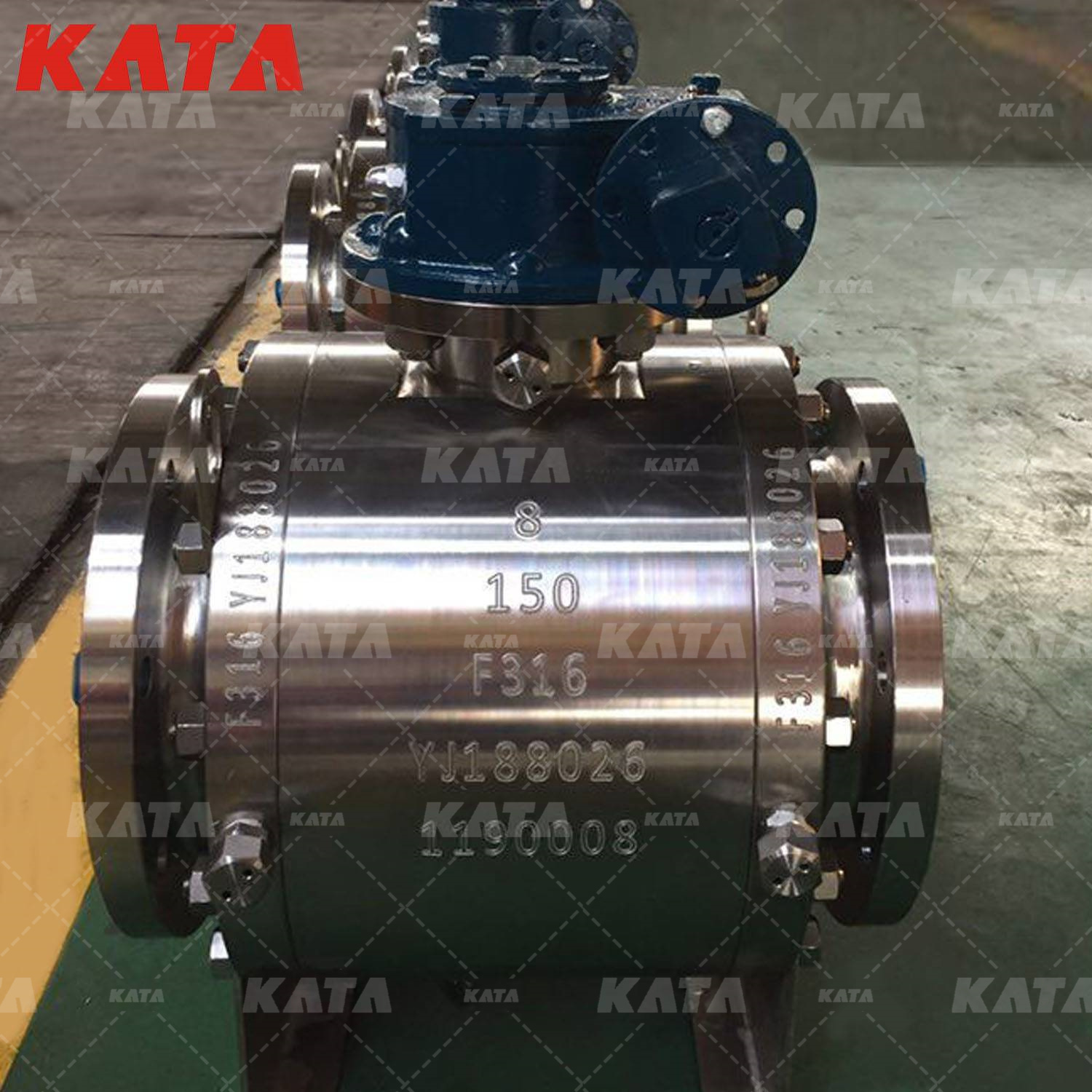 Trunnion Ball Valve ANSI Cast Steel Flanged 3PC Trunnion Ball Valve Flange End 8inch 600lb