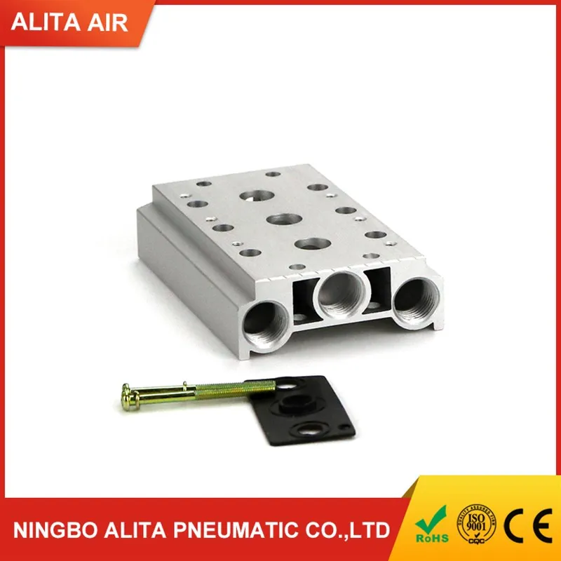 Valves Air Exhaust Manifold 200m-2f/3f/4f/5f/6f/7f/8f Pneumatic Base Solenoid Valve Plate