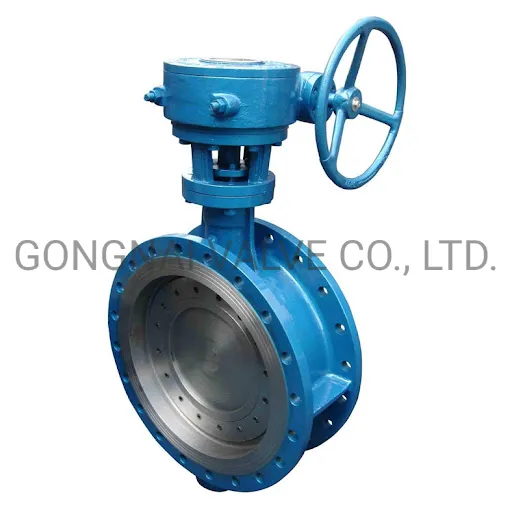 Worm Gear Operated Rubber Seal U Flange Type Butterfly Valve for Sea Water