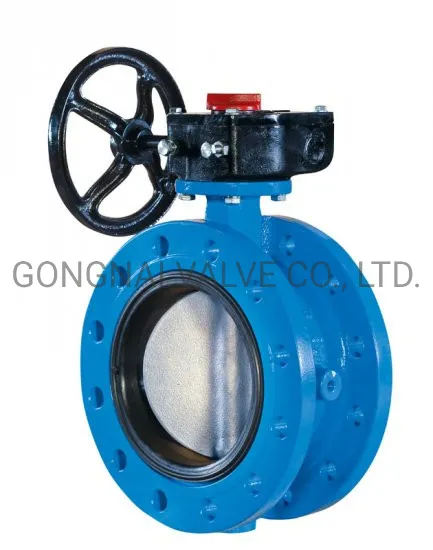 Worm Gear Operated Rubber Seal U Flange Type Butterfly Valve for Sea Water