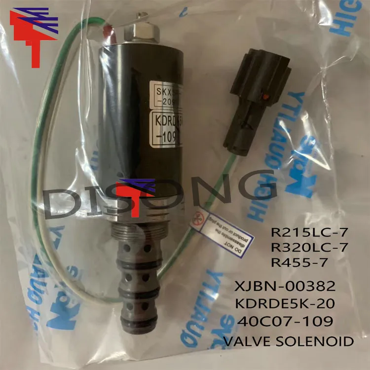 Xjbn-00382 Kdrde5K-20 R215LC-7 R320LC-7 R455-7 Hydraulic Pump Parts Valve Solenoid for 40c07-109