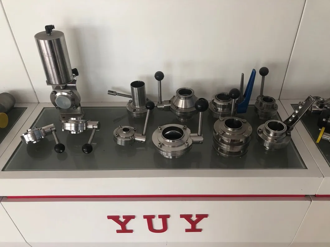 Yuy Air Actuated Sanitary Butterfly Valves